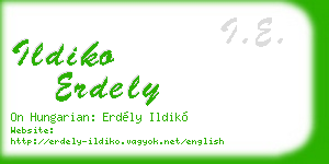 ildiko erdely business card